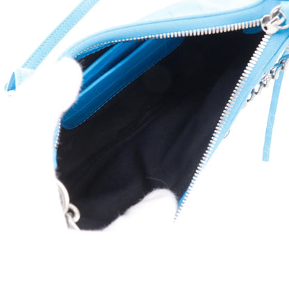 Balenciaga Shoulder PVC, Blue, Leather, Shoulder Bag