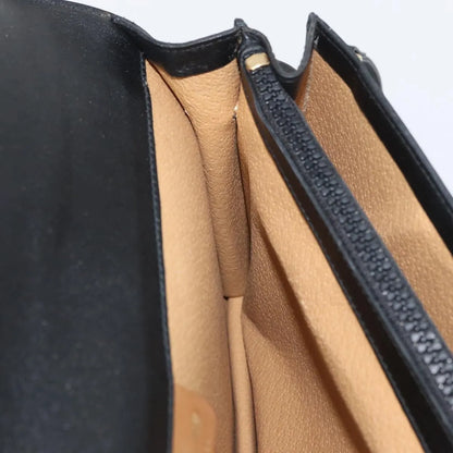 Celine Vintage Leather, Black, Leather, Shoulder Bag