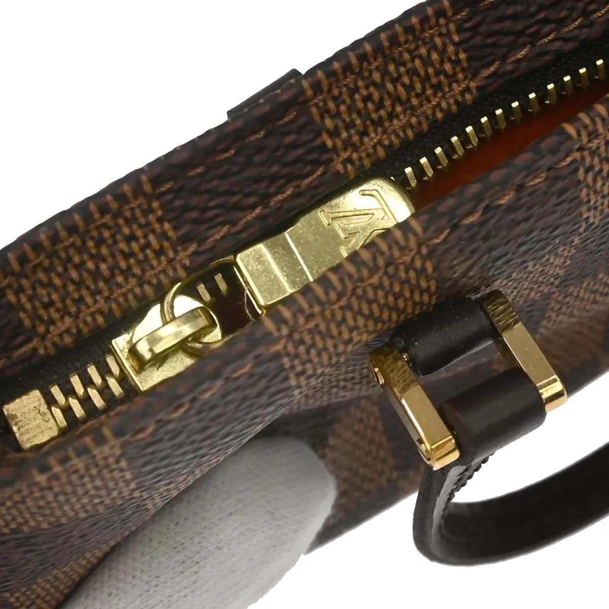 Louis Vuitton Manosque Damier, Brown, Canvas, Tote Bag