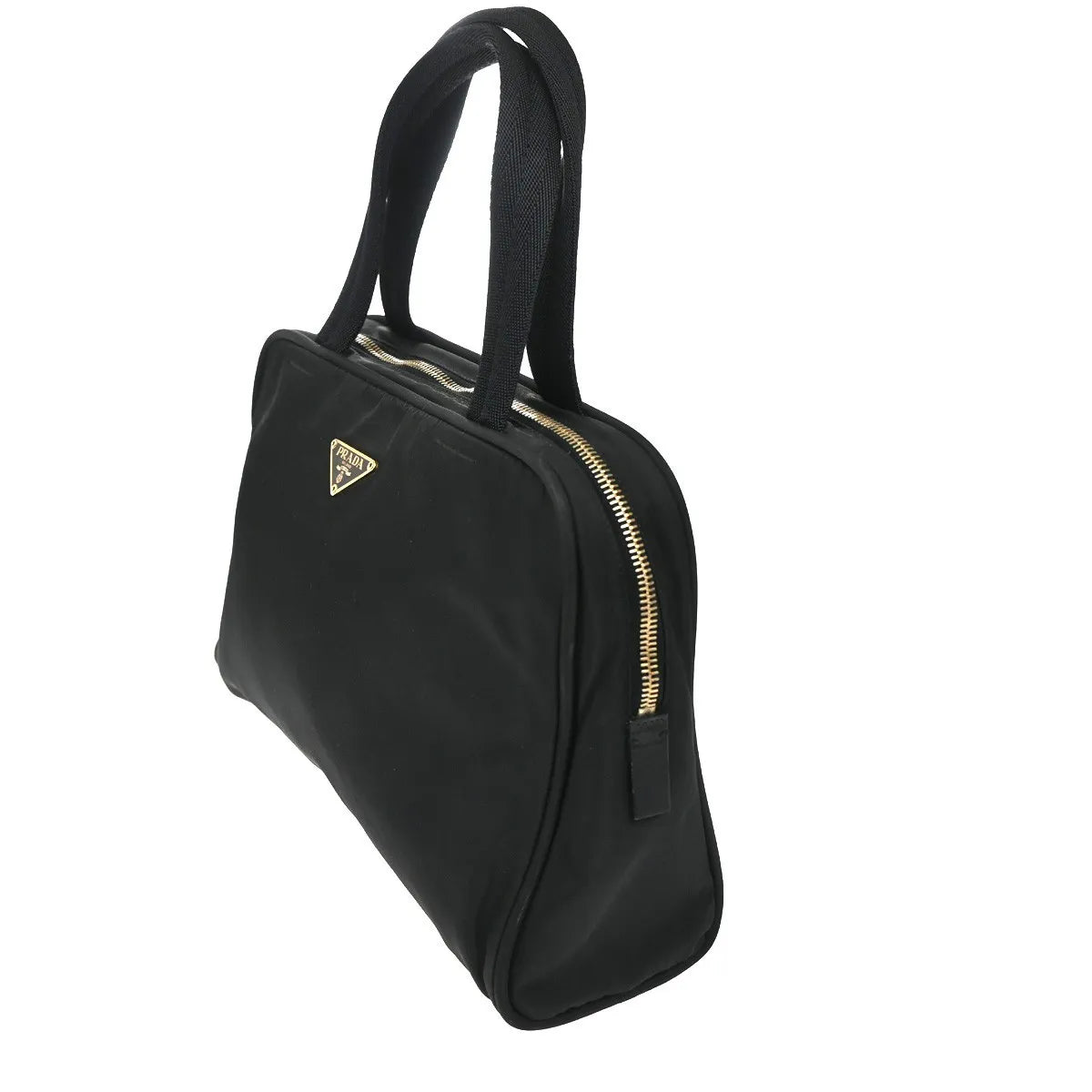 Prada Vintage Tessuto, Black, Nylon, Handbag