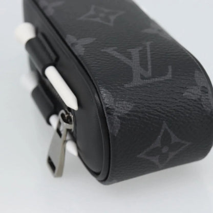 Louis Vuitton golf ball case monogram, Black, Canvas, Clutch