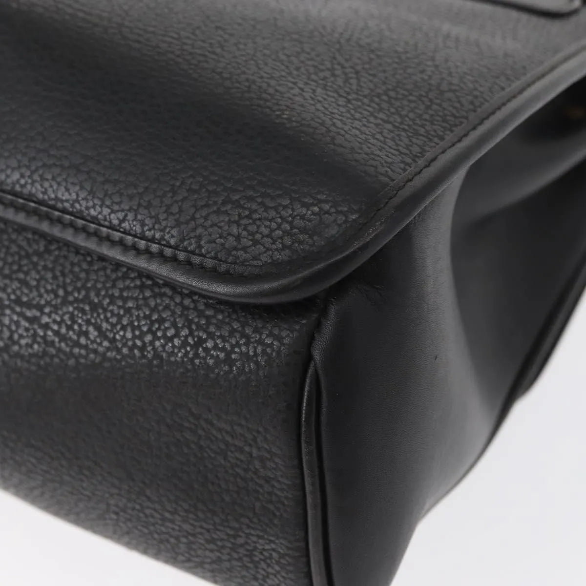 Gucci Vintage Leather, Black, Leather, Handbag