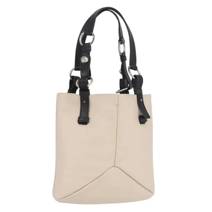 Saint Laurent Vintage handbag Leather, Beige, Leather, Handbag