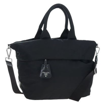 Prada Reversible Tote nylon, Black, Nylon, Handbag