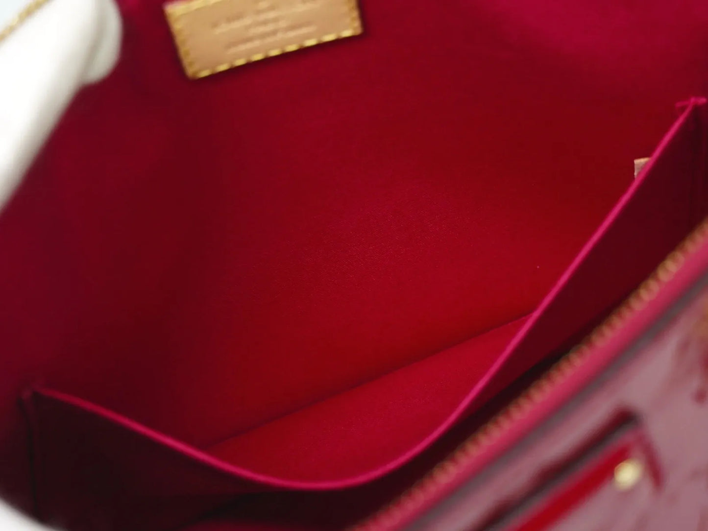 Louis Vuitton Montebello Monogram Vernis, Pink, Patent Leather, Handbag