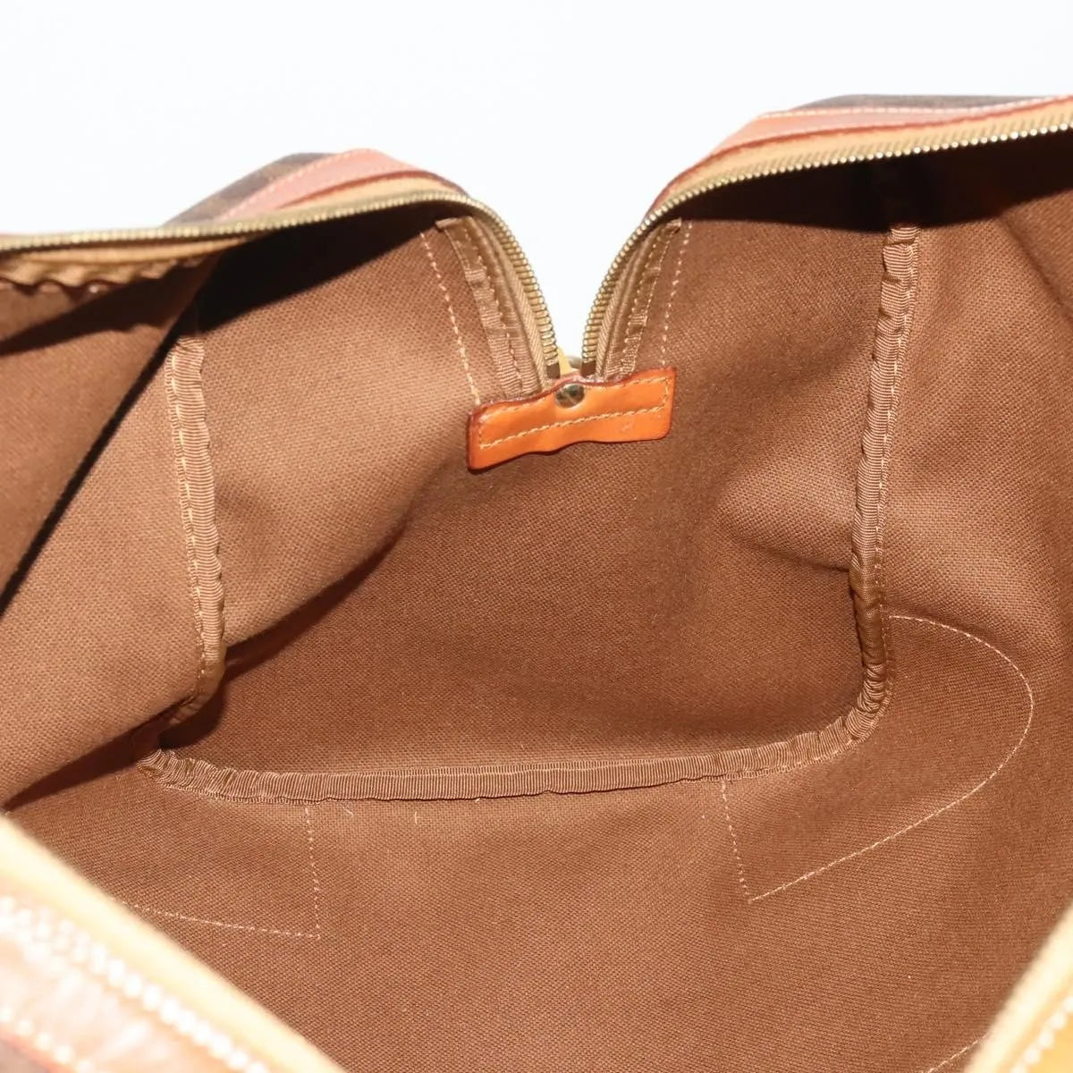 Celine Vintage Macadam Boston Canvas and Leather, Brown, PVC, Handbag