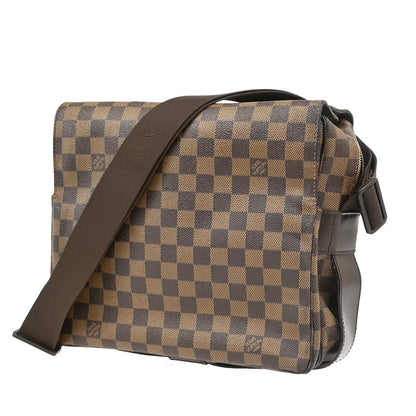 Louis Vuitton Naviglio Damier, Brown, Canvas, Shoulder Bag