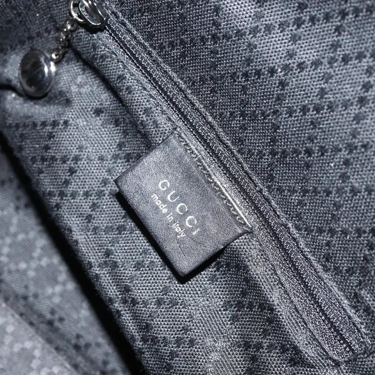 Gucci Vintage Nylon, Black, Nylon, Shoulder Bag