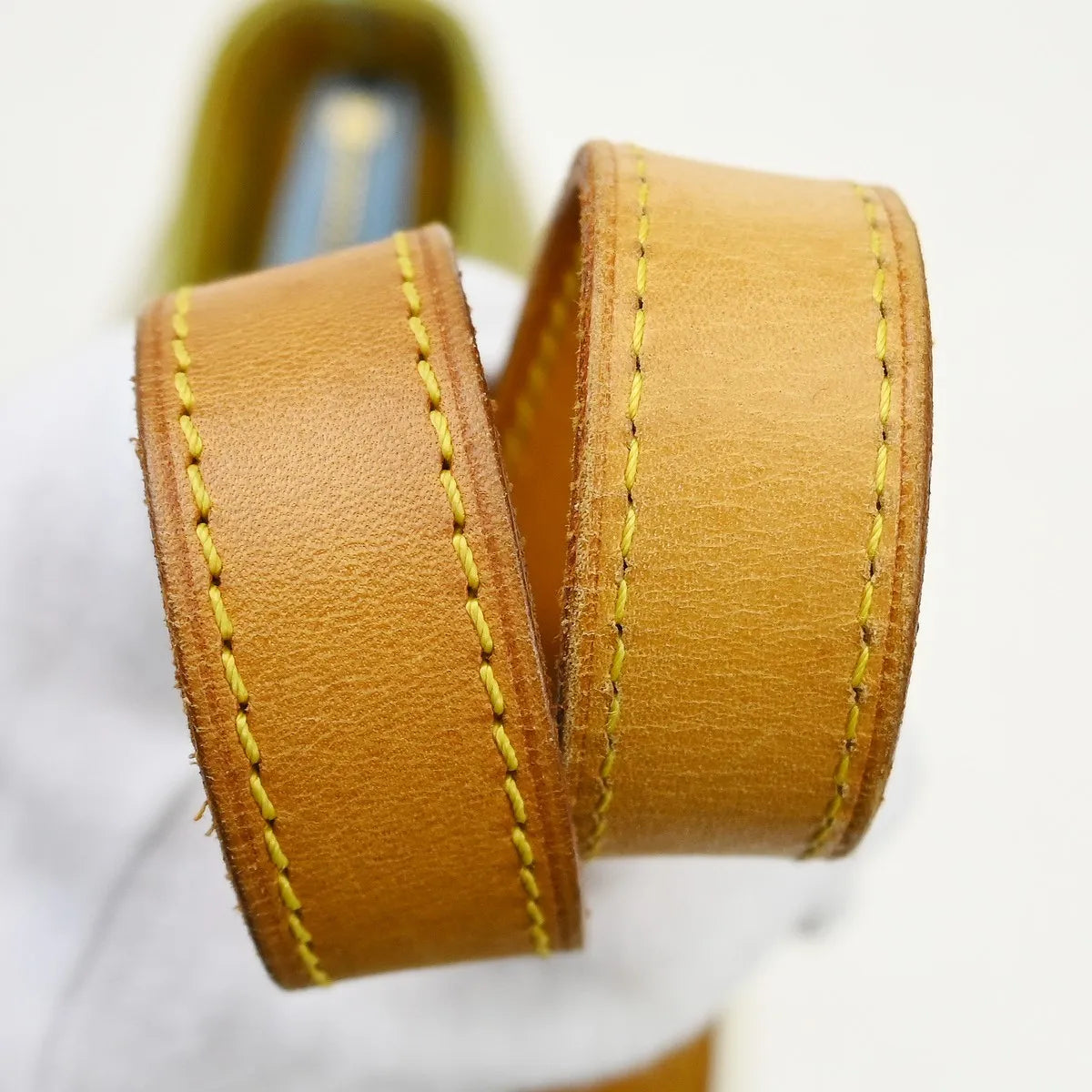 Louis Vuitton Houston Monogram Vernis, Yellow, Patent Leather, Tote Bag