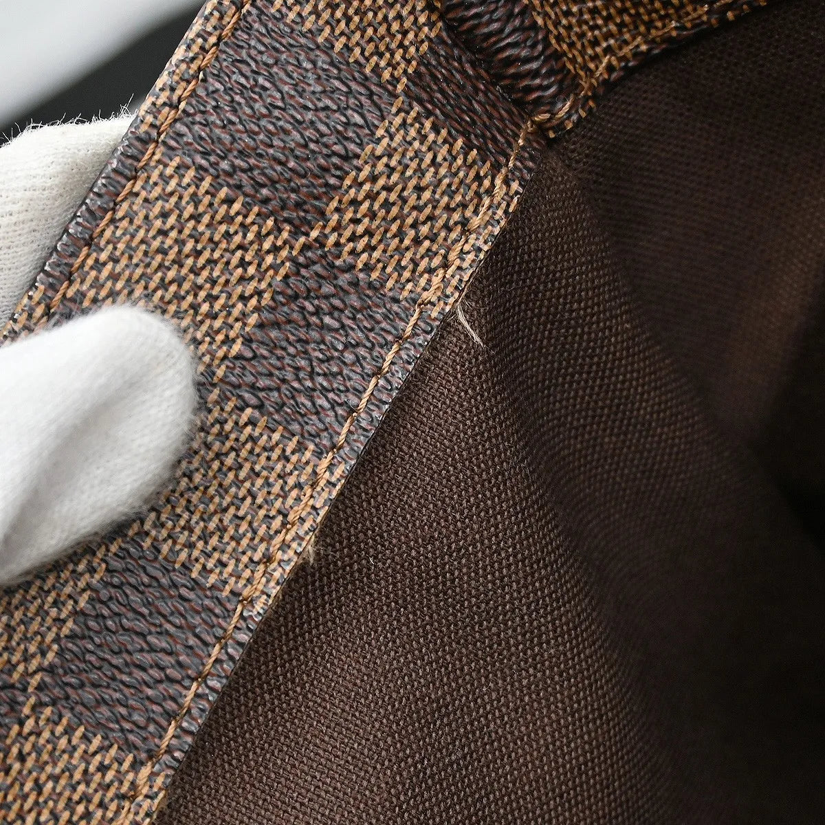 Louis Vuitton Broadway Damier, Brown, Canvas, Handbag