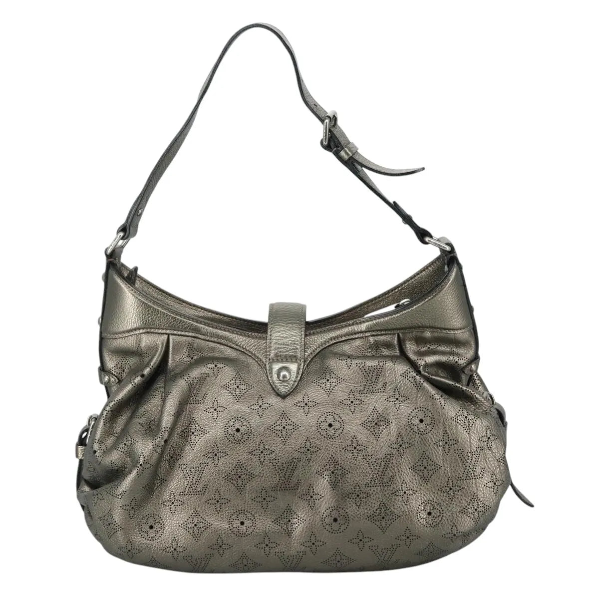 Louis Vuitton Mahina Monogram leather, Metallic, Canvas, Shoulder Bag