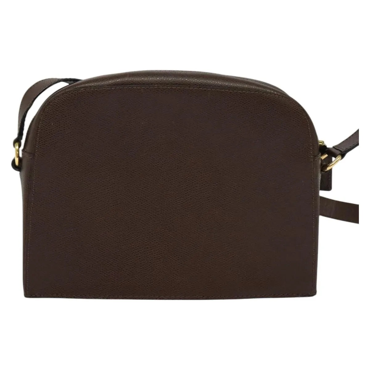 Celine Vintage Turnlock Leather, Brown, Leather, Shoulder Bag