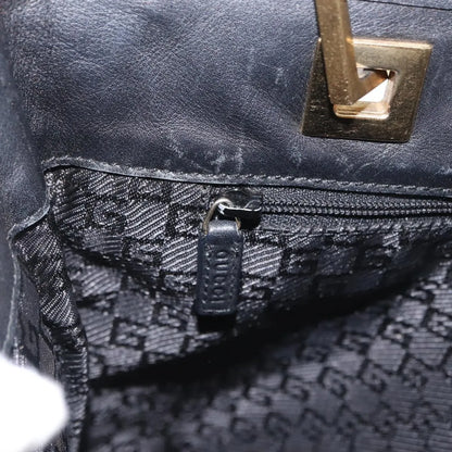 Gucci Vintage tote Leather, Black, Leather, Tote Bag