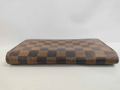 Louis Vuitton Zippy Organizer Damier Ebene, Brown, Canvas, Wallet