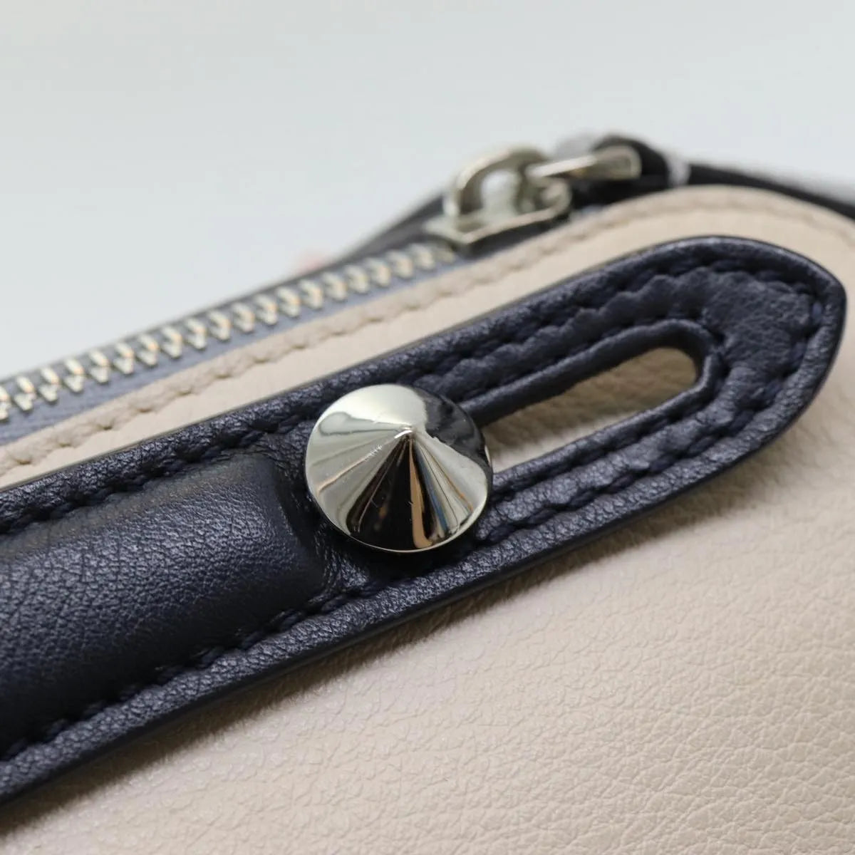 Fendi By The Way Satchel Leather, Beige, Leather, Handbag