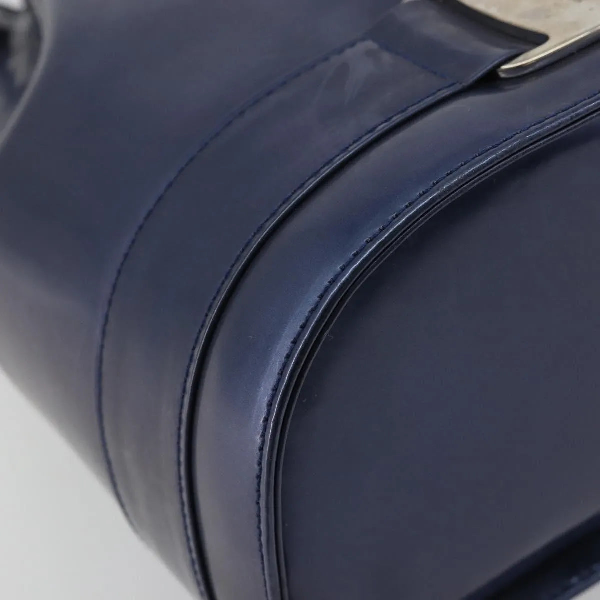 Salvatore Ferragamo Vala Patent Leather, Navy, Patent Leather, Backpack