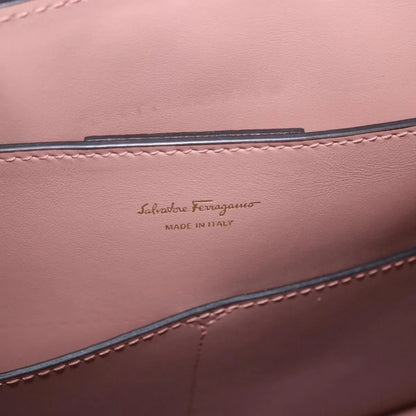 Salvatore Ferragamo Margot Satchel Leather, Pink, Leather, Handbag