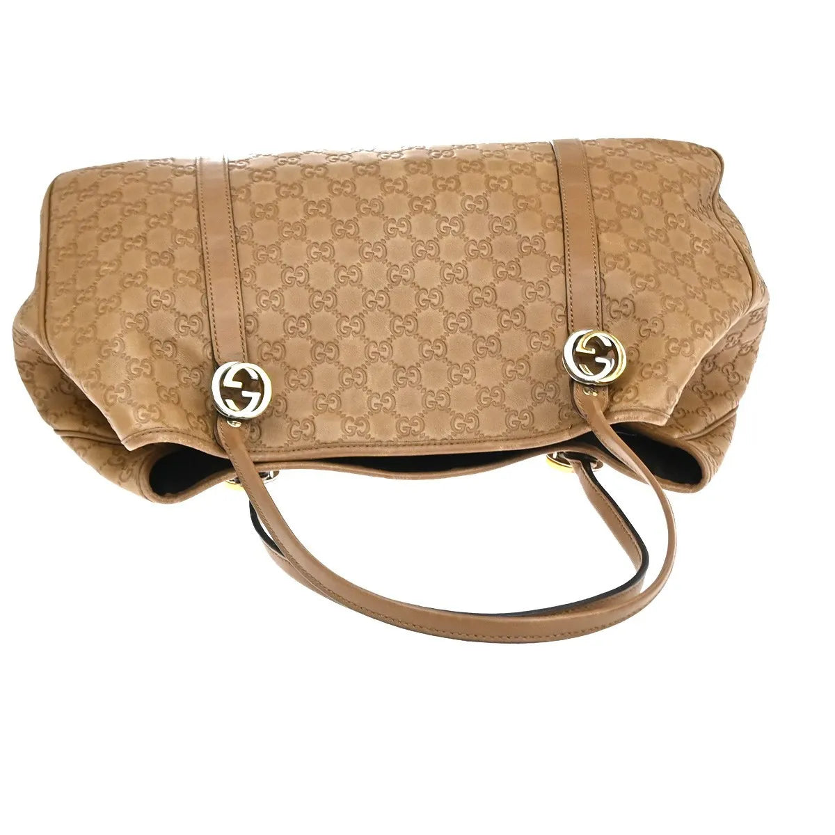 Gucci Twins Tote Guccissima Leather, Brown, Leather, Tote Bag