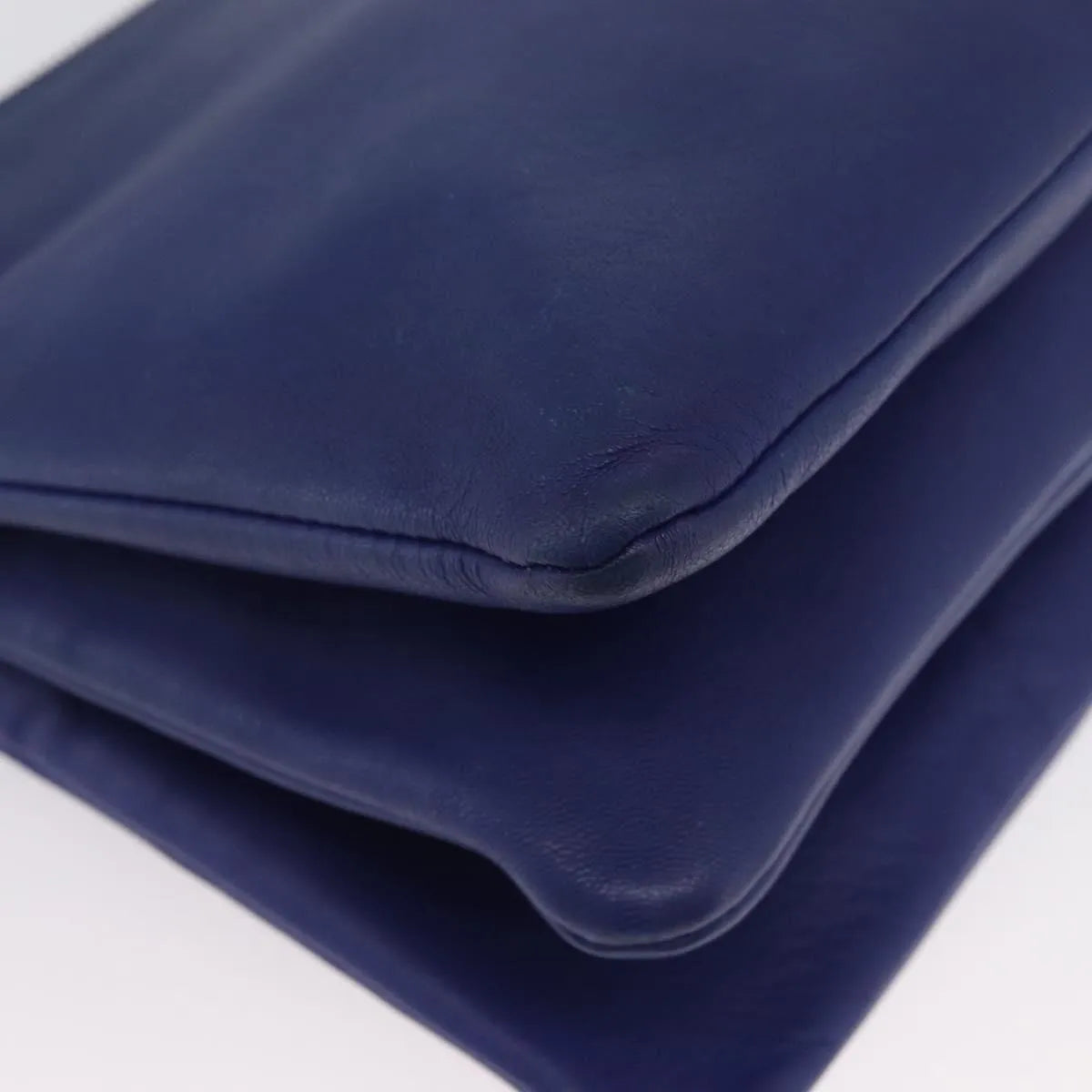 Celine Trio Leather, Blue, Leather, Shoulder Bag