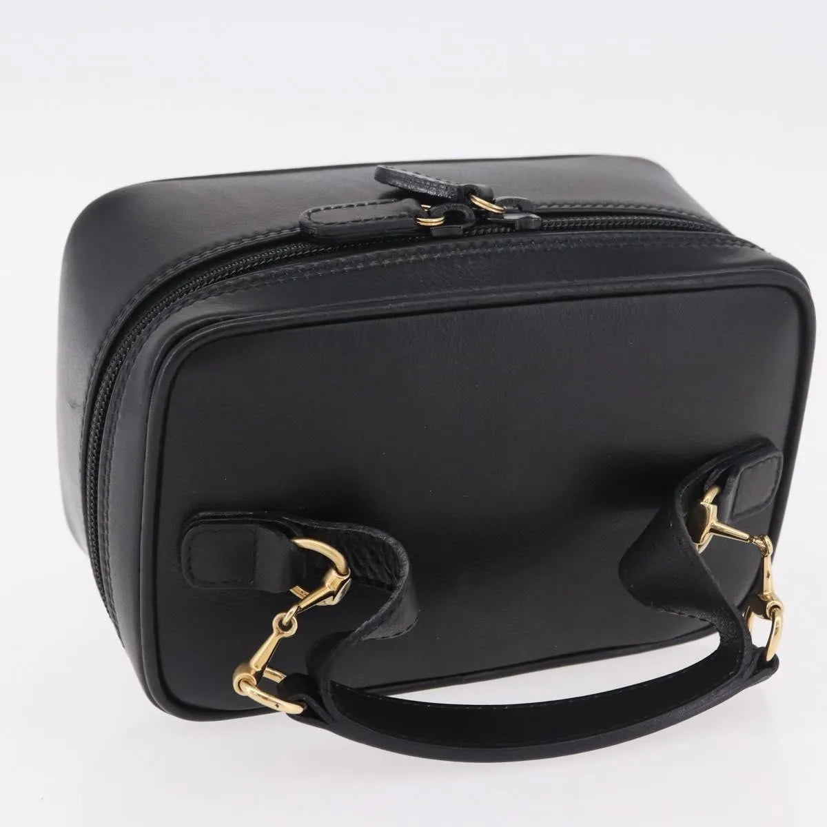 Gucci Horsebit Vanity leather, Black, Leather, Toiletry Case