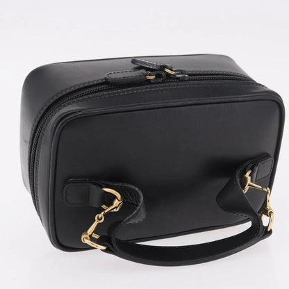 Gucci Horsebit Vanity leather, Black, Leather, Toiletry Case