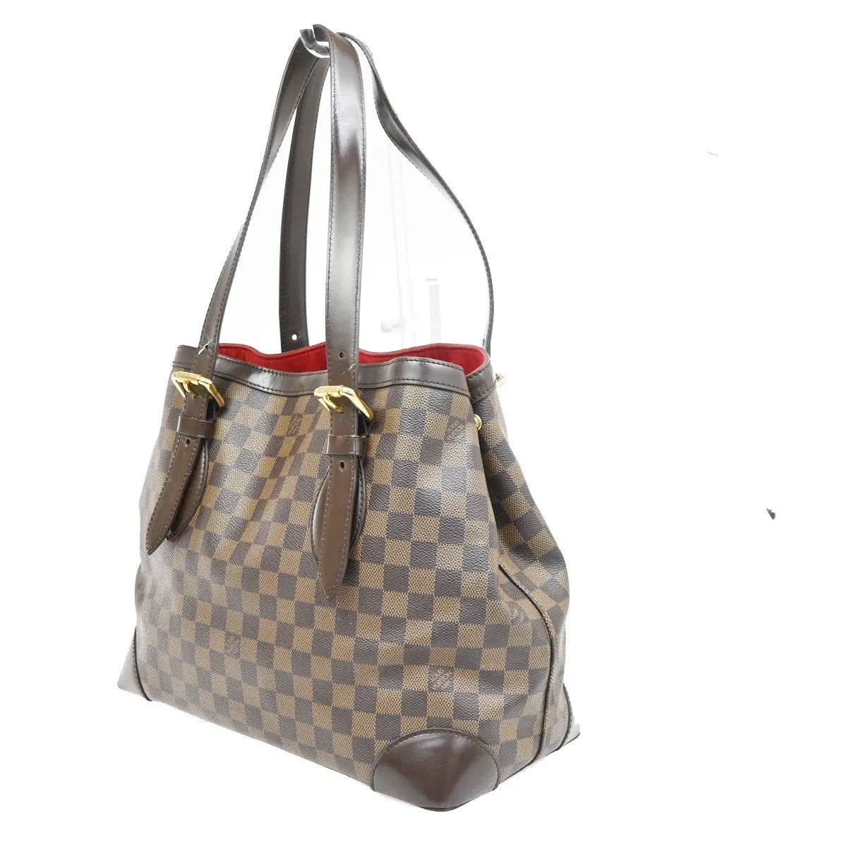 Louis Vuitton Hampstead Damier, Brown, Canvas, Tote Bag