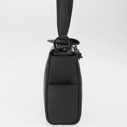 Salvatore Ferragamo Gancini Patent leather, Black, Patent Leather, Shoulder Bag