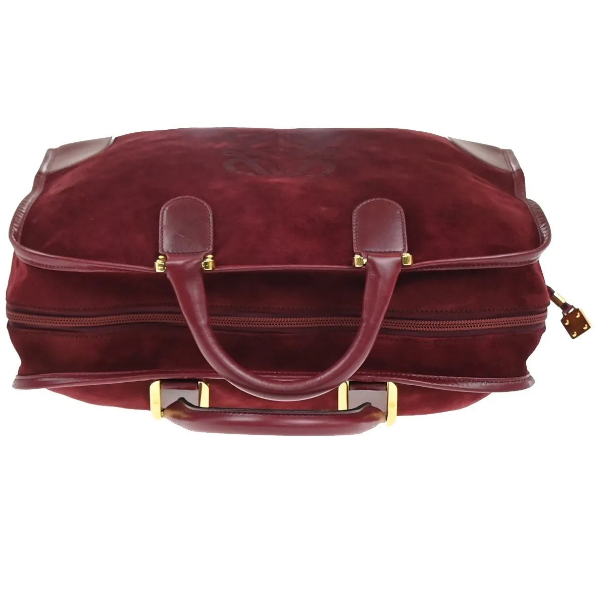 Loewe Amazona Suede, Red, Suede, Handbag