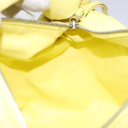Bottega Veneta Double Knot Hobo Leather, Yellow, Leather, Handbag