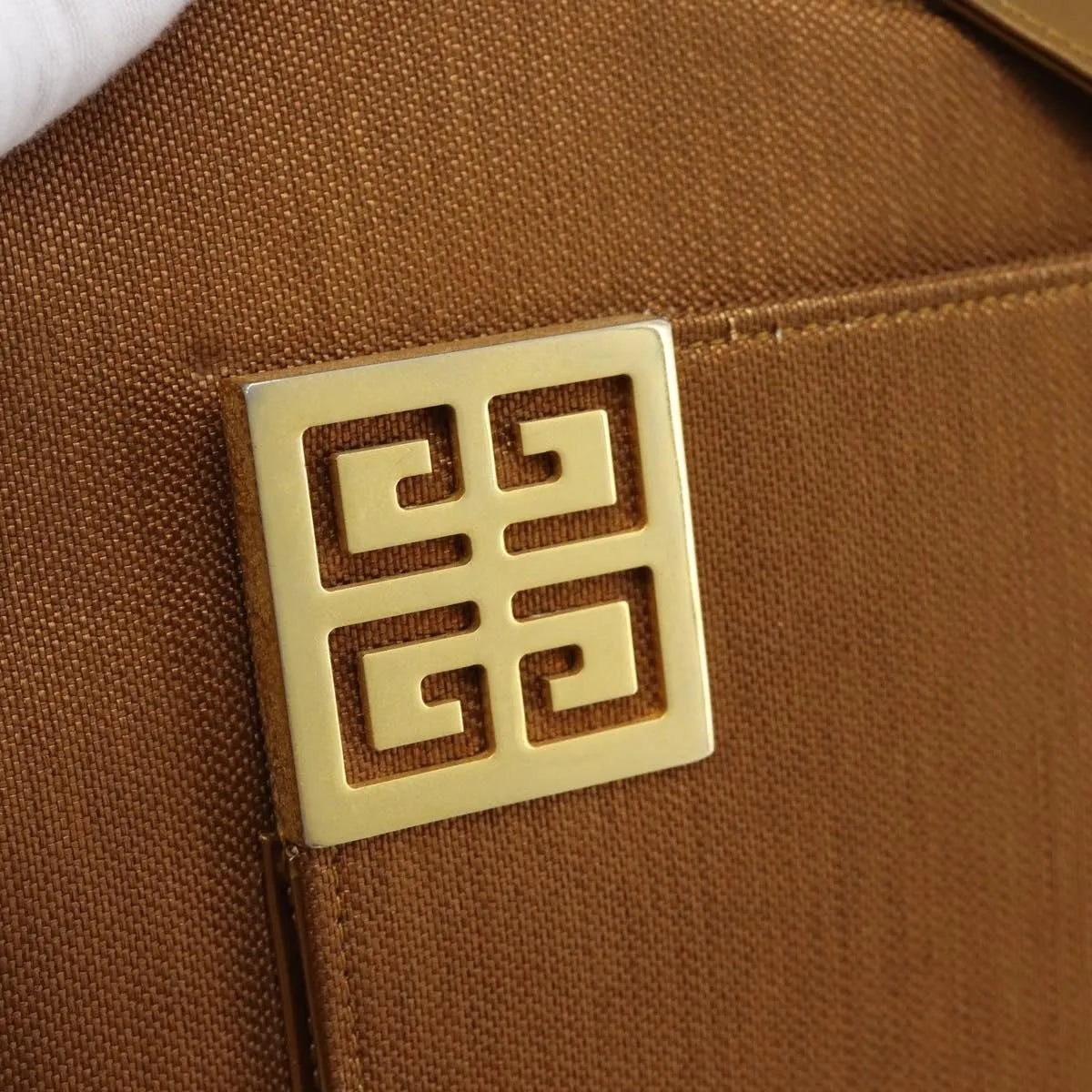Givenchy Vintage 4G Canvas, Brown, Canvas, Shoulder Bag