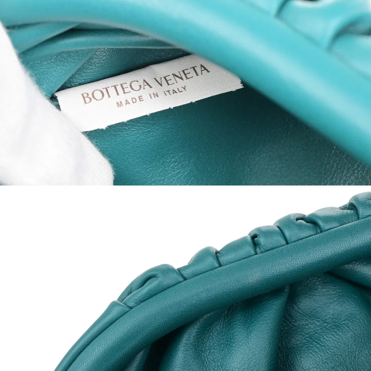 Bottega Veneta The Chain Leather, Green, Leather, Bag