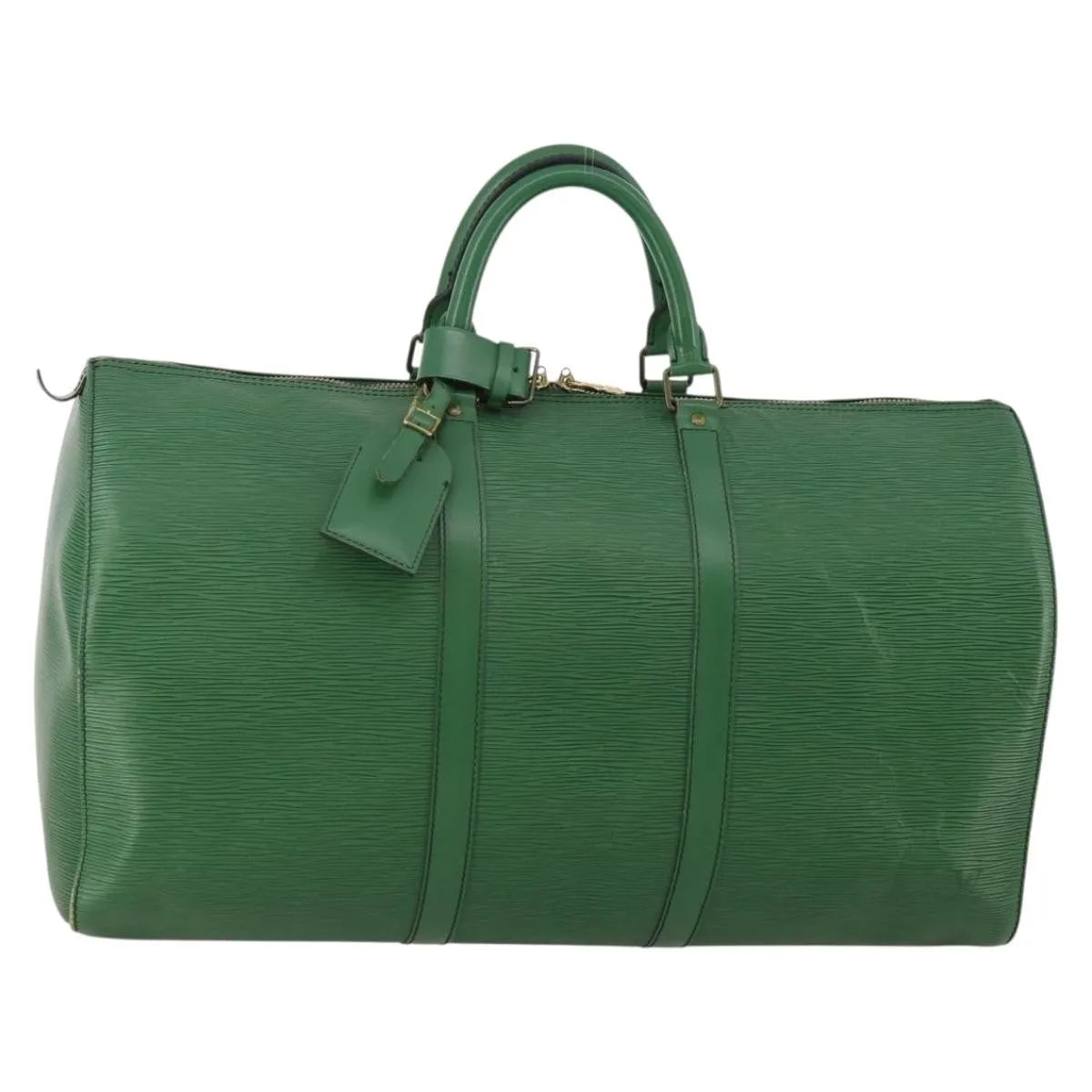 Louis Vuitton Keepall Epi Leather, Green, Leather, Travel Bag