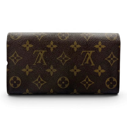 Louis Vuitton Portefeuille Sarah Monogram Canvas, Brown, Canvas, Wallet