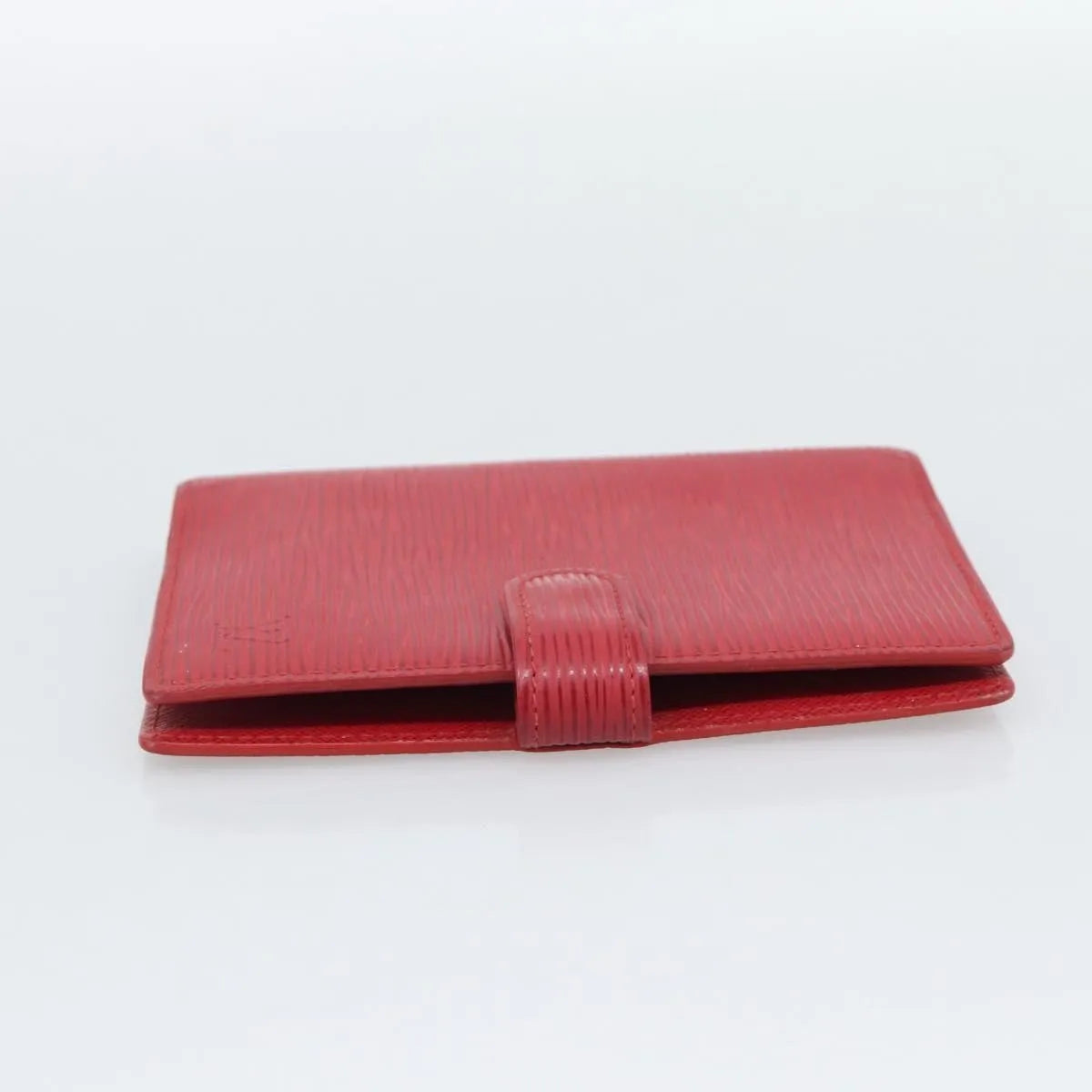 Louis Vuitton Agenda Cover Damier, Red, Leather, Clutch
