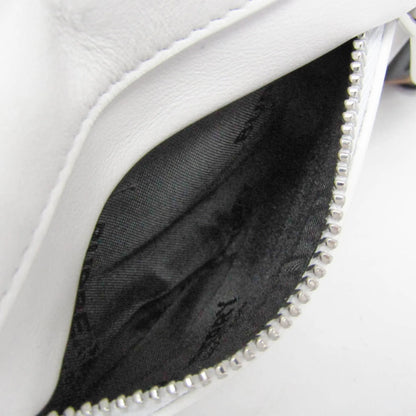 Burberry Olympia Flap Leather, White, Leather, Shoulder Bag