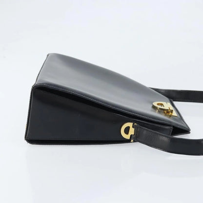 Celine Vintage Leather, Black, Leather, Shoulder Bag