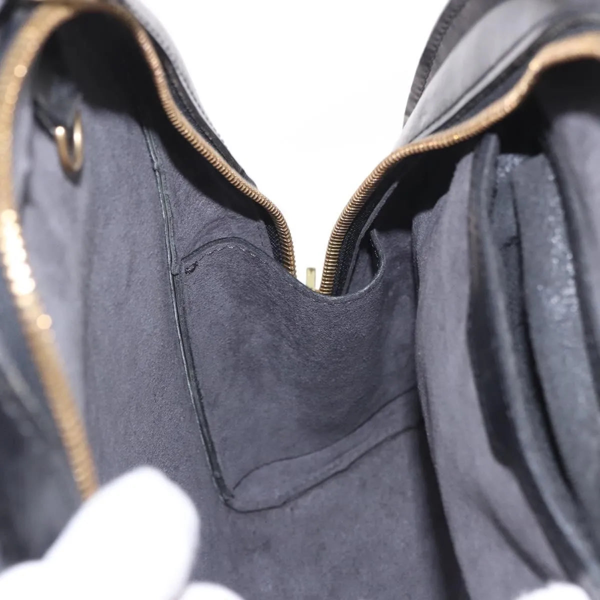 Louis Vuitton Mabillon Epi Leather, Black, Leather, Backpack