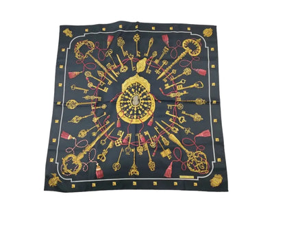 Hermes Carré 90 Silk multicolor, Multicolour, Silk, Scarf