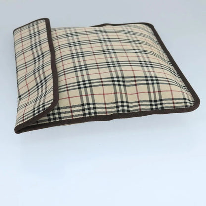 Burberry Nova check Pochette Canvas, Beige, Canvas, Clutch
