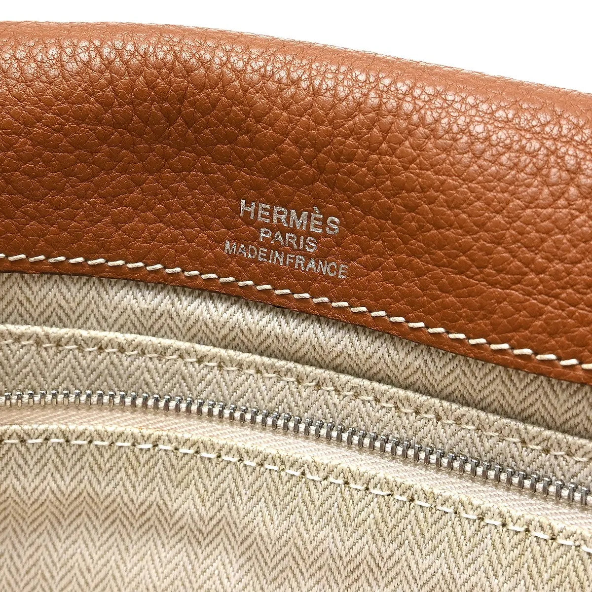 Hermes Barda Messenger Clemence, Brown, Leather, Shoulder Bag
