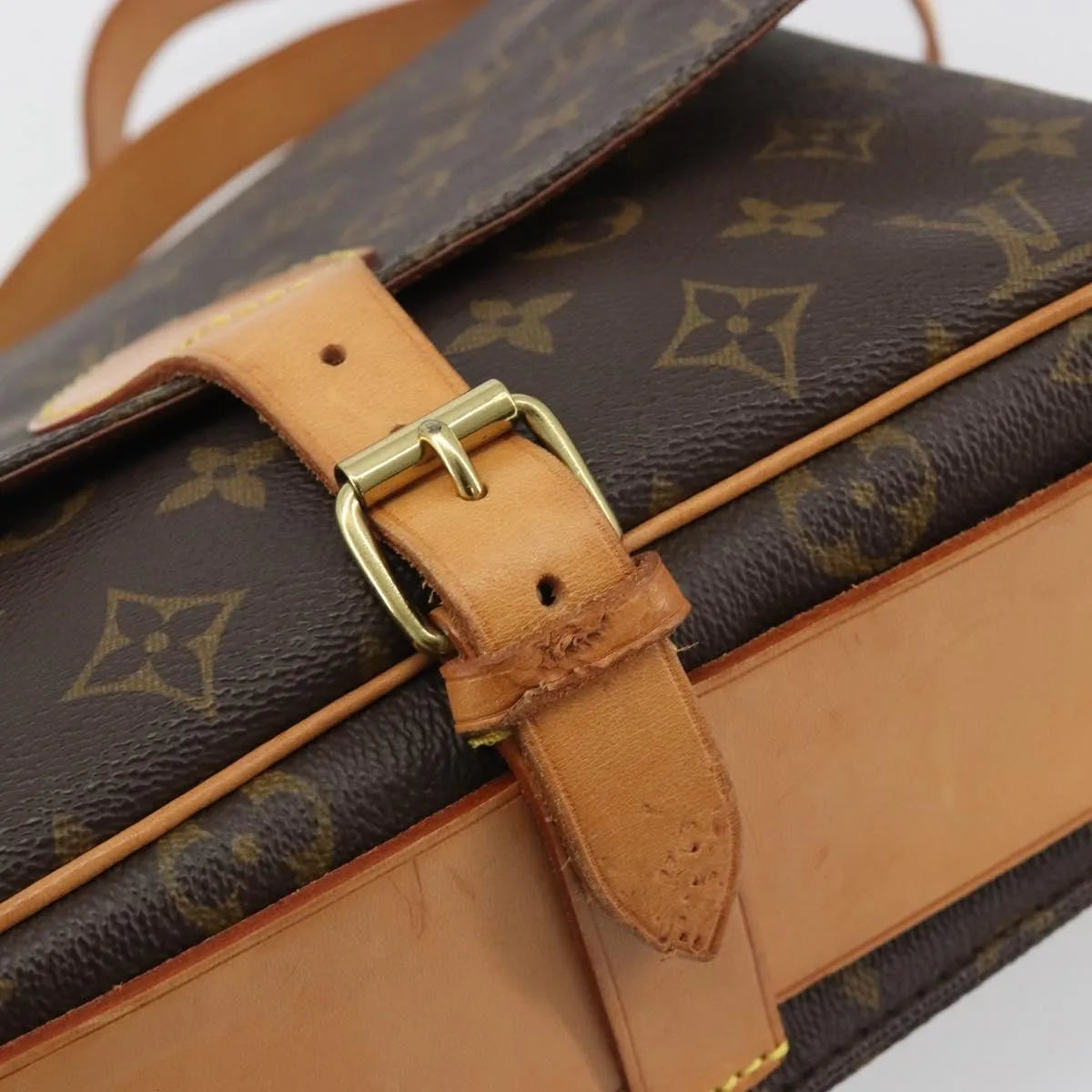 Louis Vuitton Cartouchiere Monogram Canvas, Brown, Canvas, Shoulder Bag