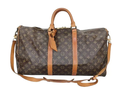 Louis Vuitton Keepall Monogram Canvas, Brown, Canvas, Travel Bag