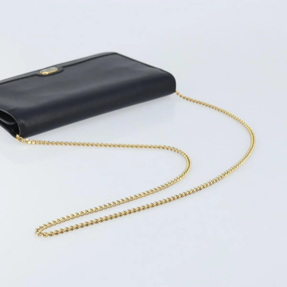Christian Dior Vintage Honeycomb chain Canvas, Black, Canvas, Shoulder Bag