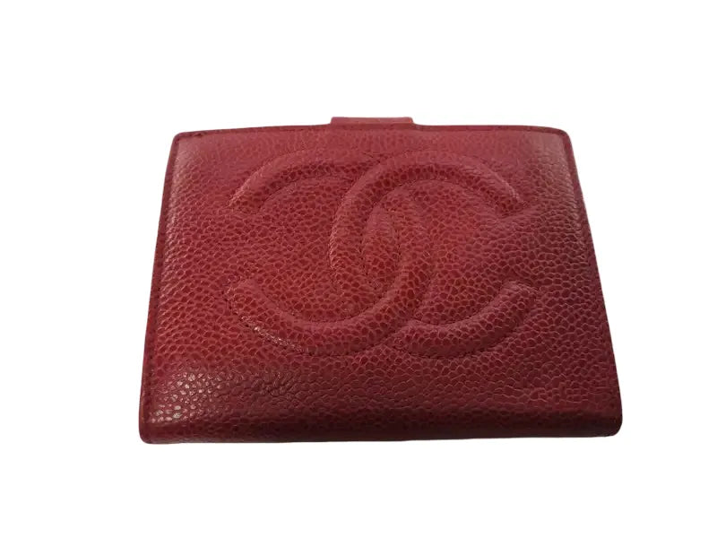 Chanel Timeless CC French Caviar, Red, Calfskin, Wallet