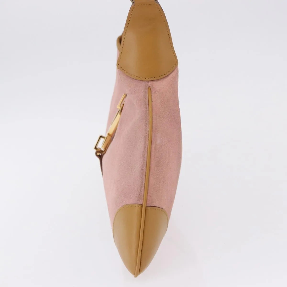 Gucci Bamboo Jackie Suede, Pink, Suede, Handbag
