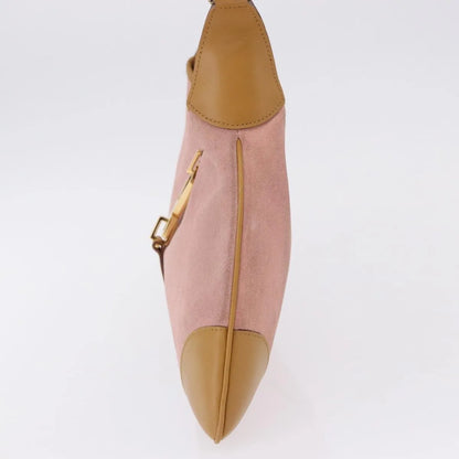 Gucci Bamboo Jackie Suede, Pink, Suede, Handbag