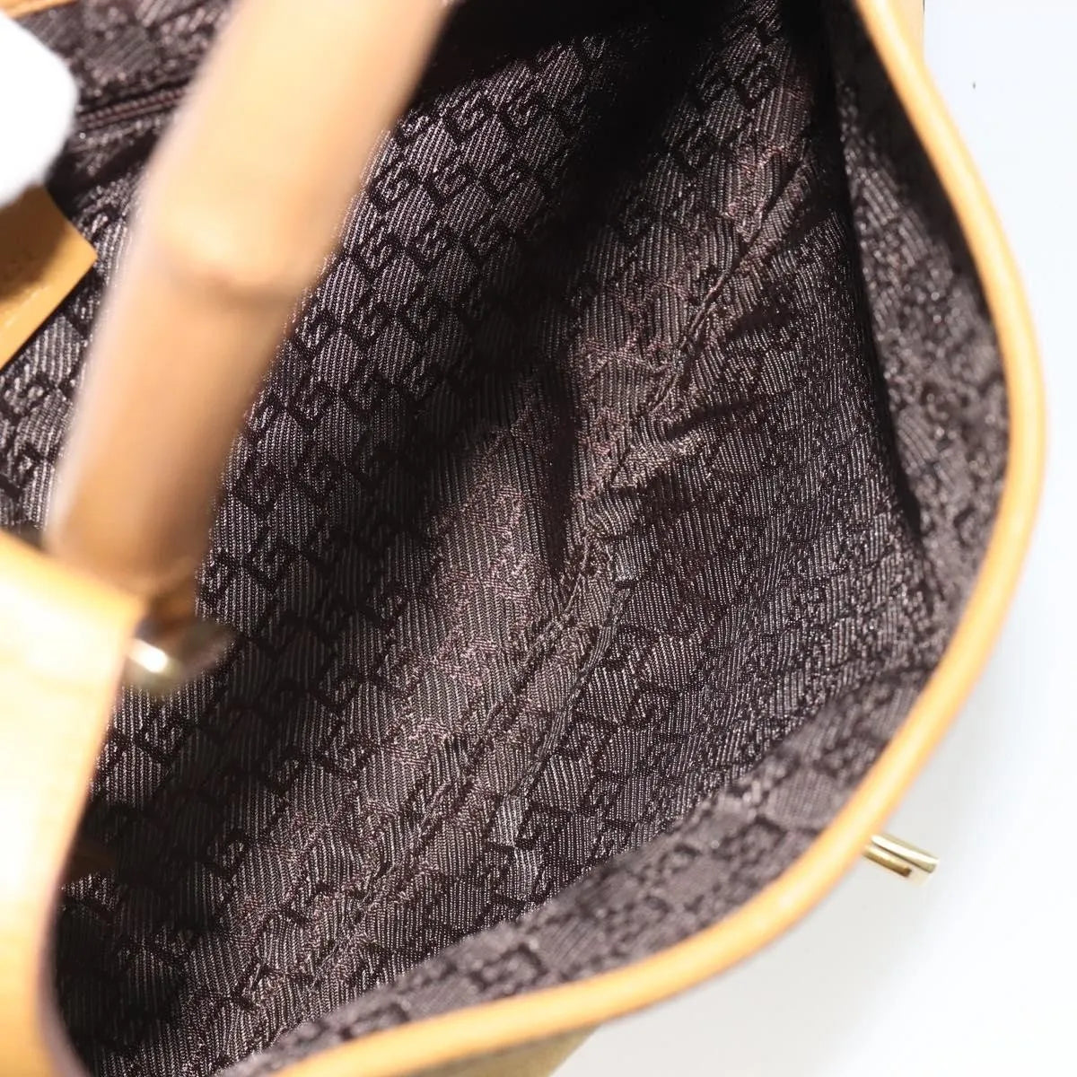 Gucci Bamboo Jackie suede, Brown, Suede, Shoulder Bag