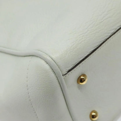 Loewe Heritage Tote Leather, White, Leather, Tote Bag