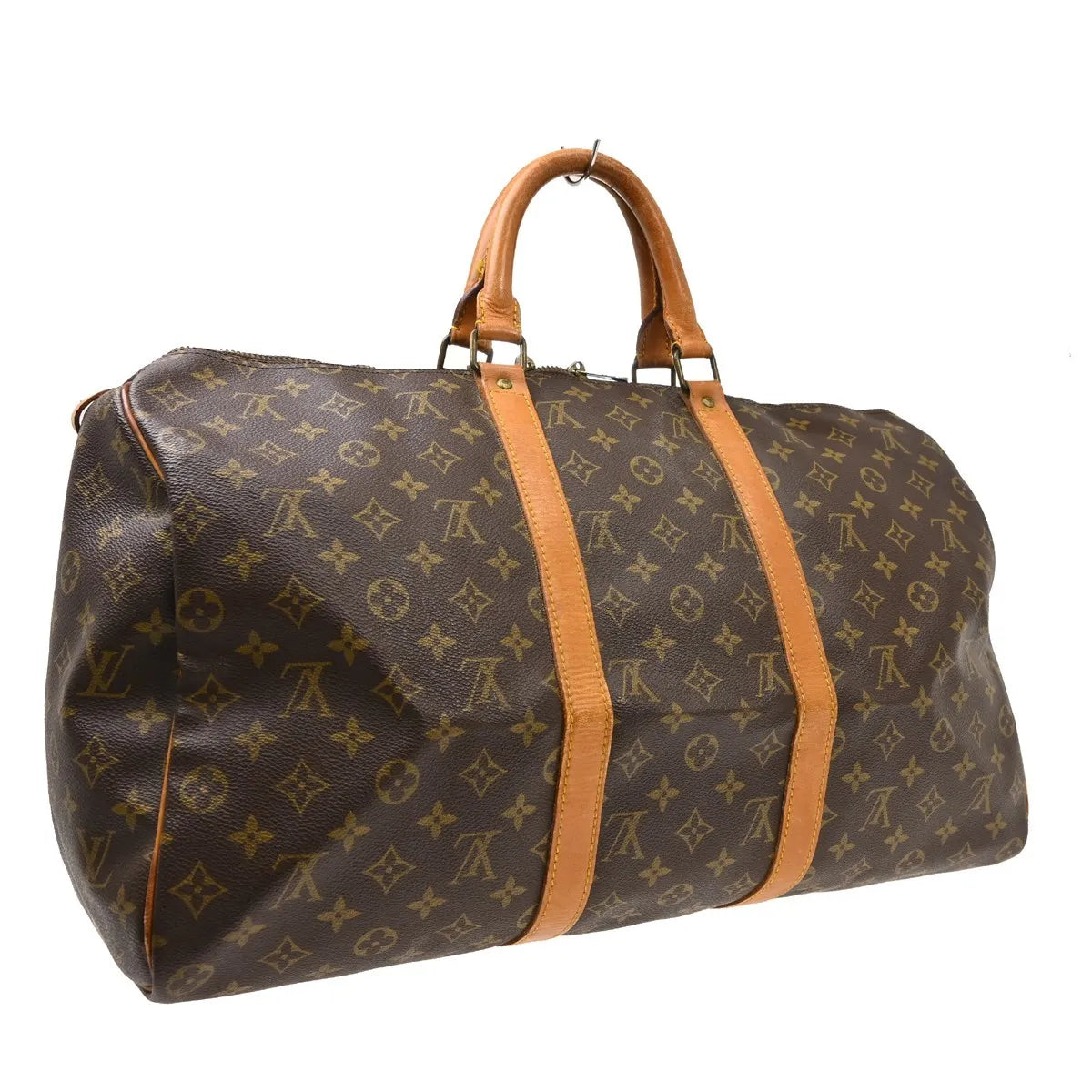 Louis Vuitton Keepall Canvas, Brown, Canvas, Travel Bag