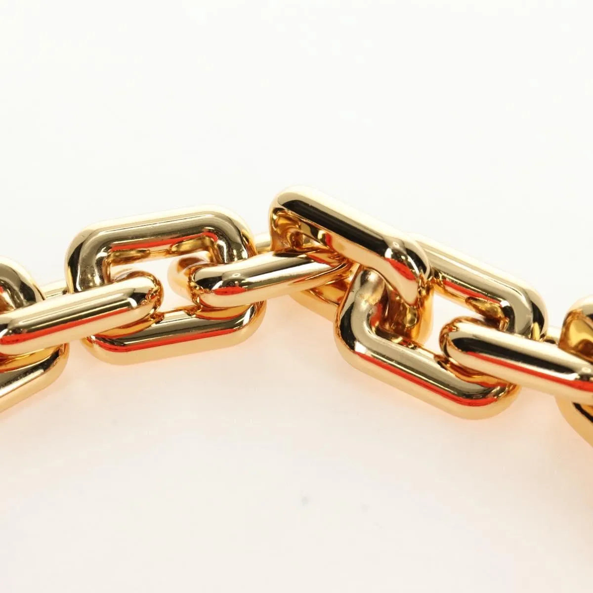 Bottega Veneta The Chain Leather, Orange, Leather, Shoulder Bag